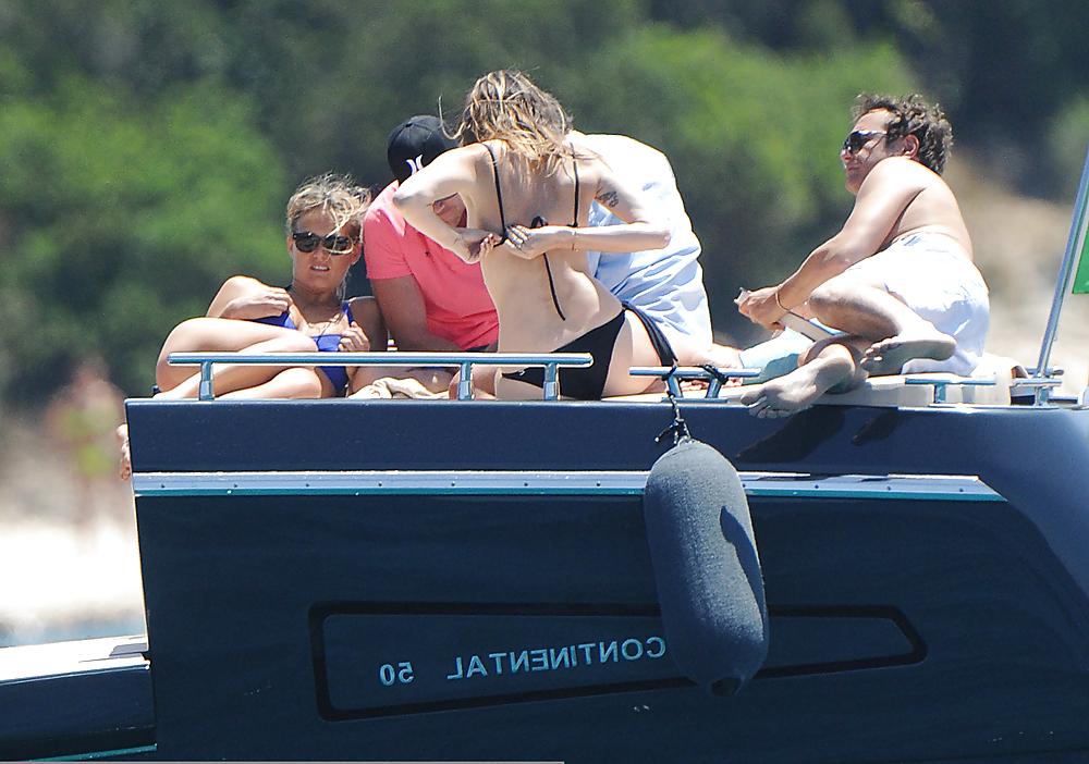 25P Bar Refaeli wearing a BIKINI in Porto Cervo Italy