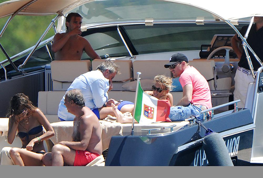 25P Bar Refaeli wearing a BIKINI in Porto Cervo Italy