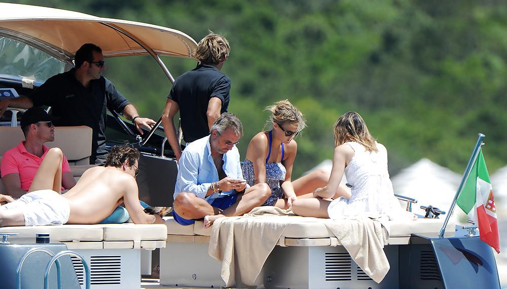 25P Bar Refaeli wearing a BIKINI in Porto Cervo Italy