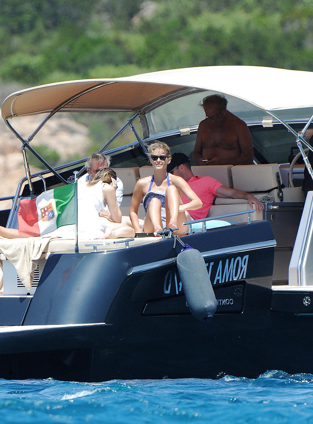25P Bar Refaeli wearing a BIKINI in Porto Cervo Italy