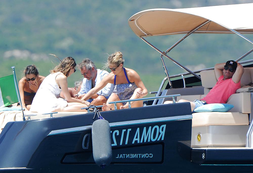 25P Bar Refaeli wearing a BIKINI in Porto Cervo Italy