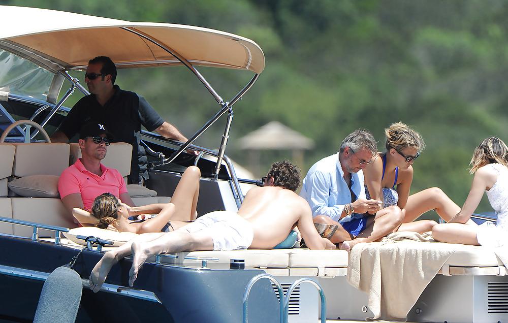 25P Bar Refaeli wearing a BIKINI in Porto Cervo Italy