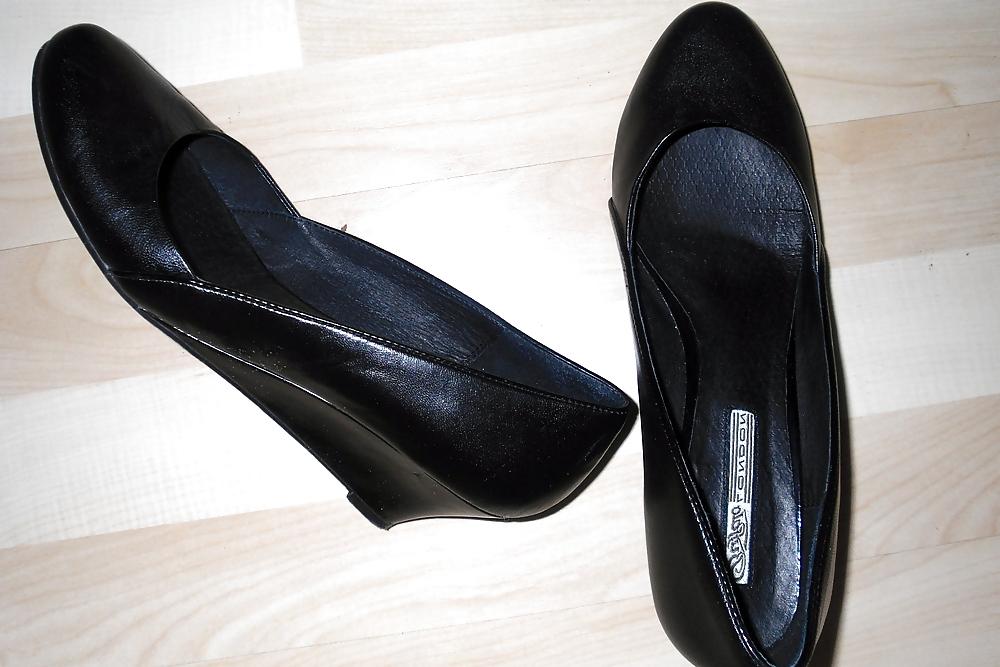 5P Wedges meiner Freundin (cum on shoes)