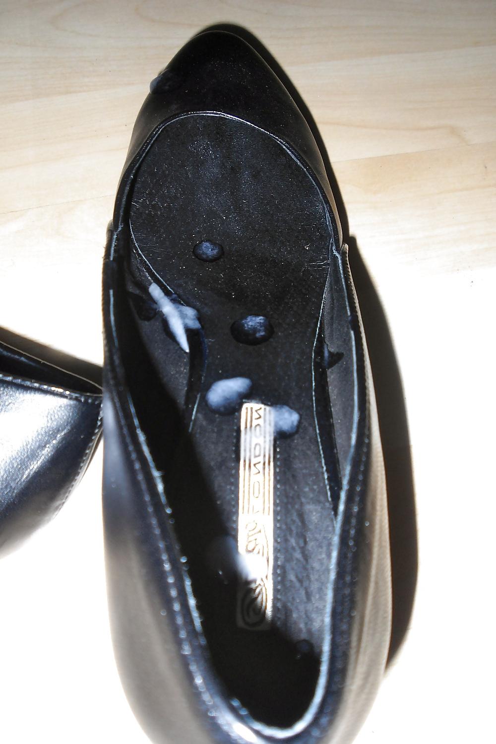 5P Wedges meiner Freundin (cum on shoes)