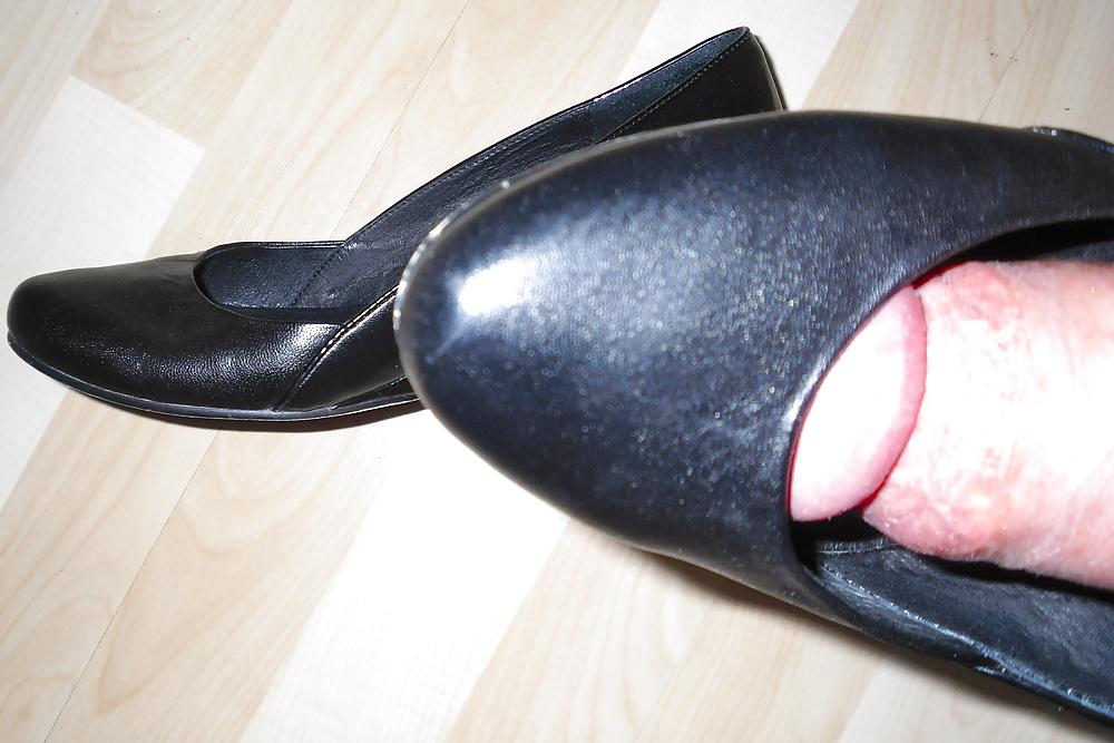 5P Wedges meiner Freundin (cum on shoes)