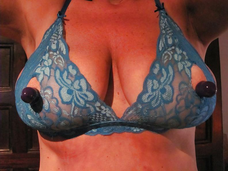 13P Bra with nipples cut out