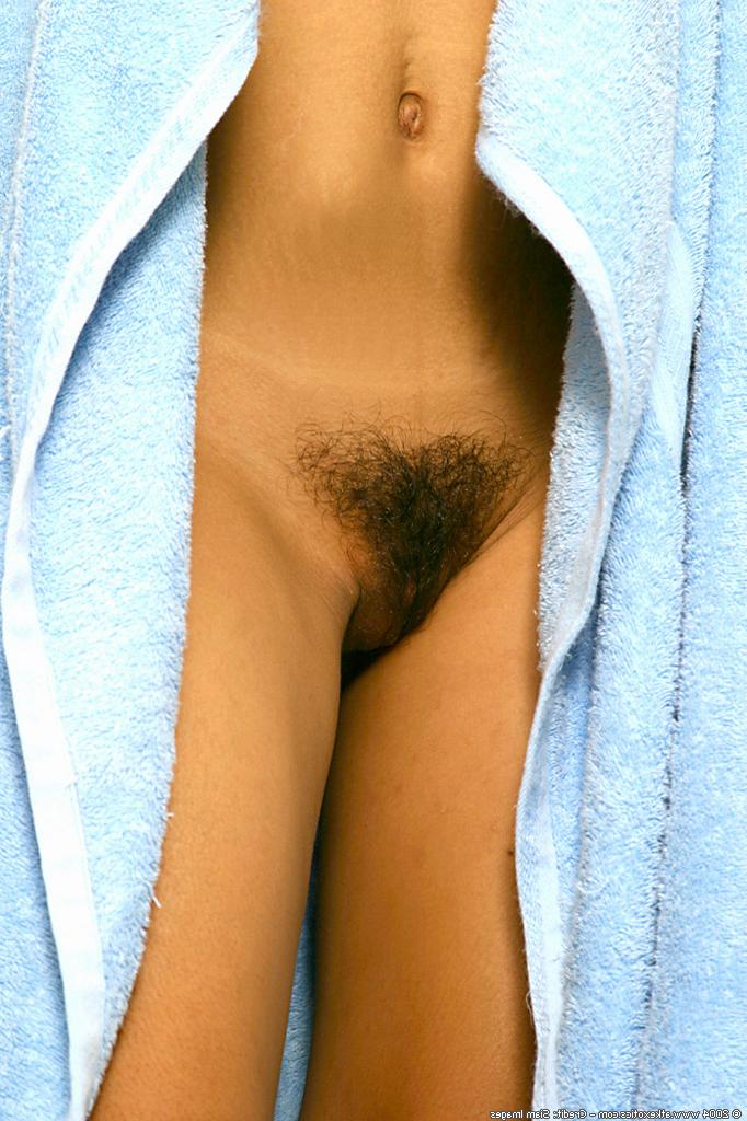 16P Wet Latina first timer displaying hairy bush and tiny tits in shower