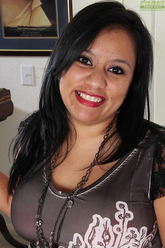 16P Zealous fatty Lucey Perez rubbing nipples and getting pleased