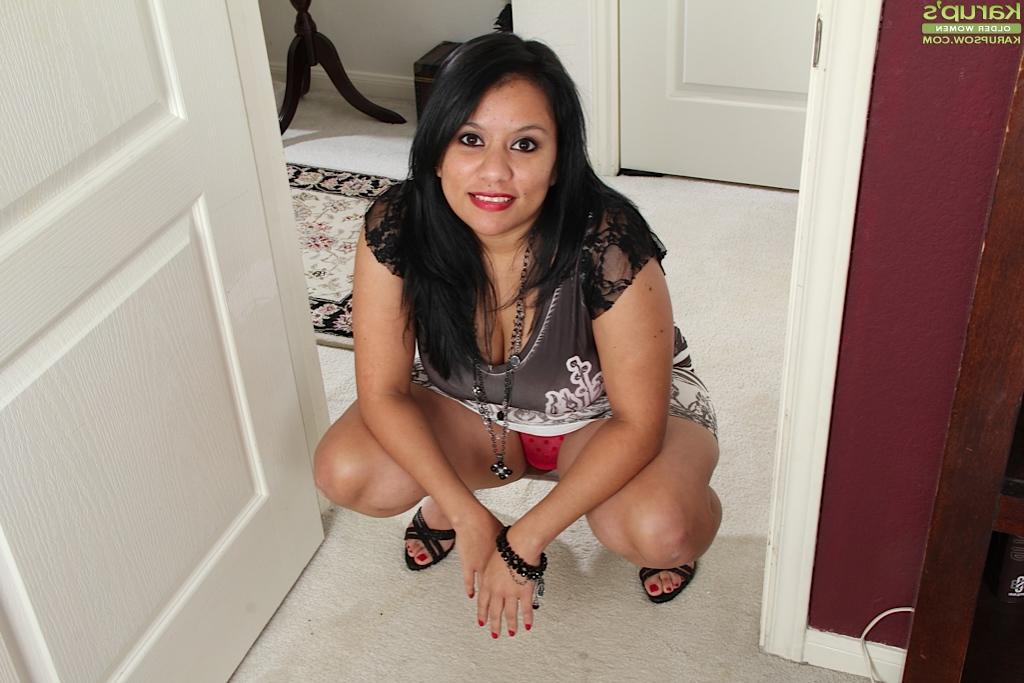 16P Zealous fatty Lucey Perez rubbing nipples and getting pleased