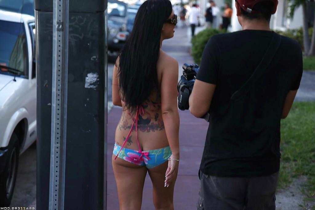 16P Gorgeous Latina Evie Delatossa takes off her bikini and takes a shower