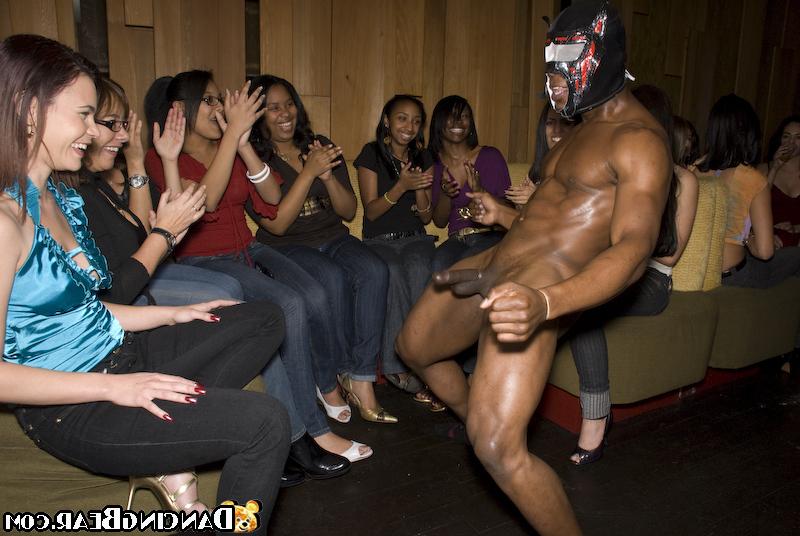 16P Reality babes have a wild CFNM Party with a beautiful stripper