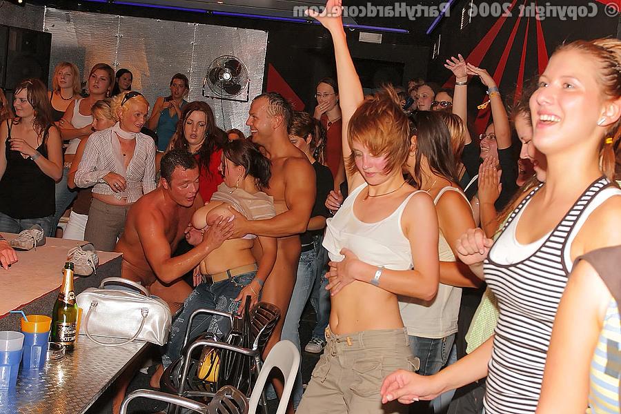 16P Drunk sluts gets involved into a wild groupsex with male strippers