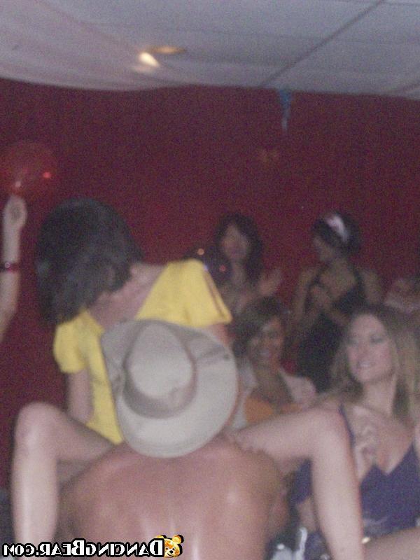 16P CFNM party features clothed babes doing handjobs and blowjobs