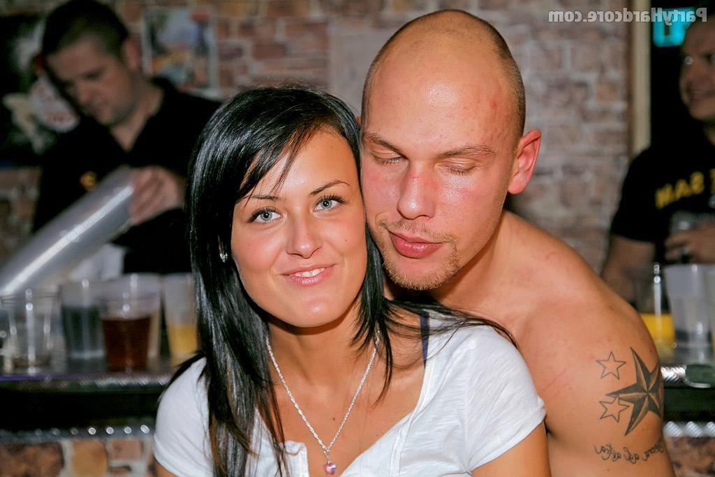 16P Lusty amateur gals going wild and stripping at the club party