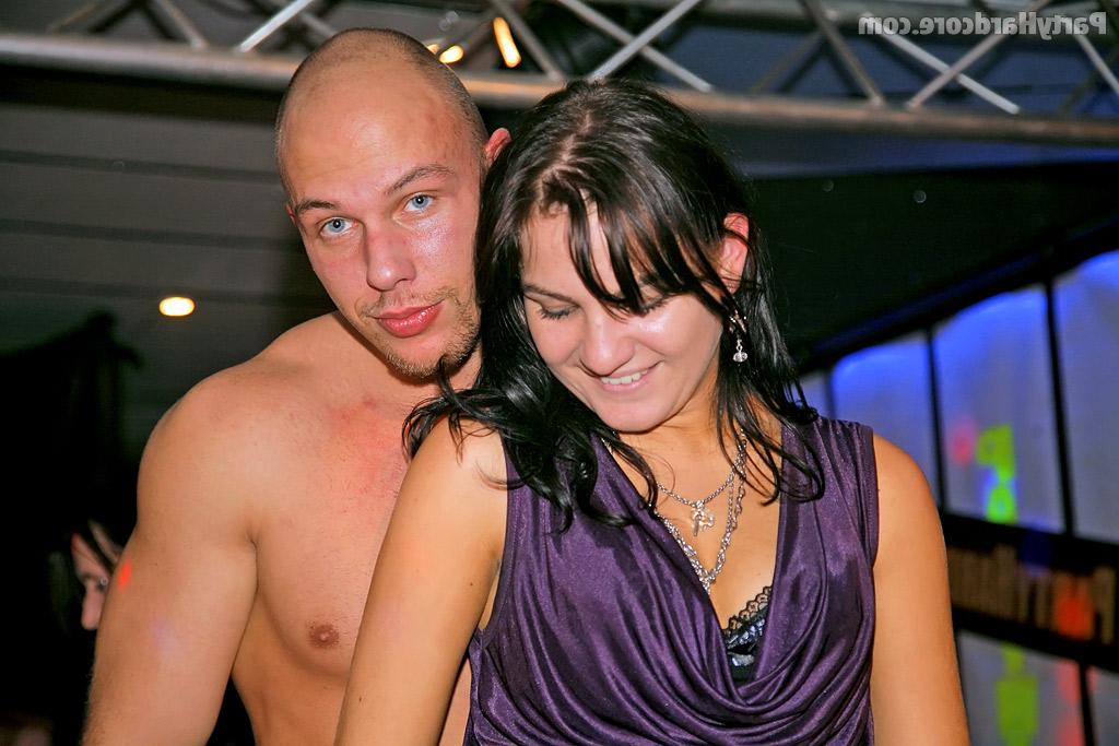 16P Lusty amateur gals going wild and stripping at the club party