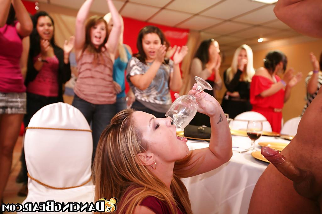 16P Jizz hungry chicks getting satisfied at the party with well-hung strippers
