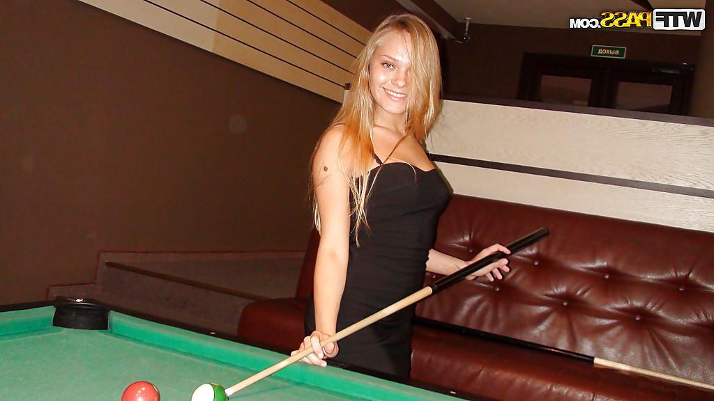 16P Petite blonde girlfriend flashing and teasing her sweet shaved pussy