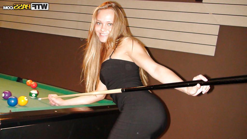 16P Petite blonde girlfriend flashing and teasing her sweet shaved pussy