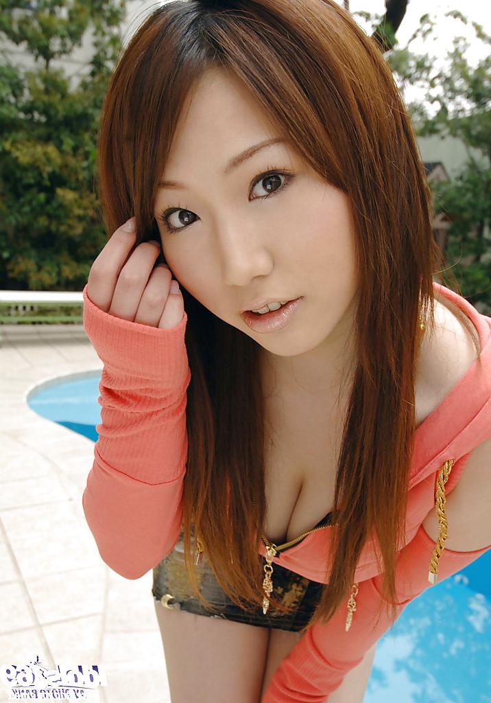 12P Pretty asian babe with big tits Ai Sayama slipping off her clothes