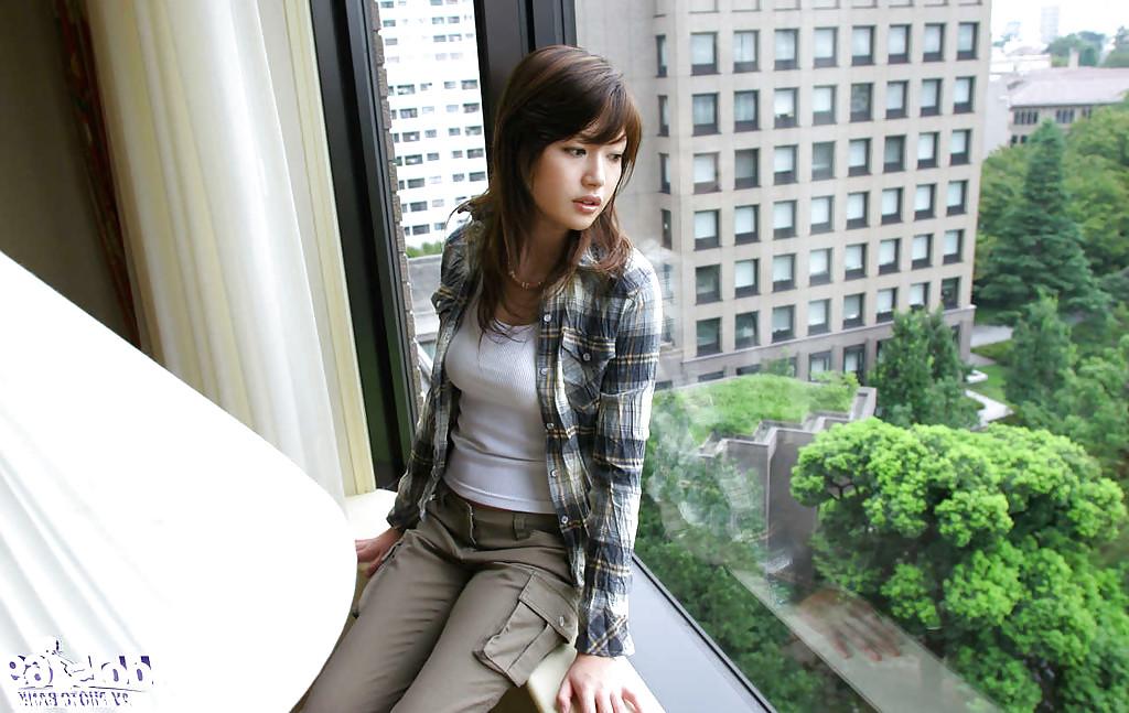 13P Seductive asian babe Erika Satoh striping and taking shower