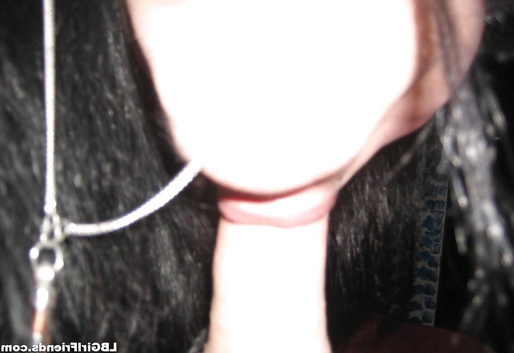 16P Big dick Thai tranny Jenifer sucking on a cock and masturbating