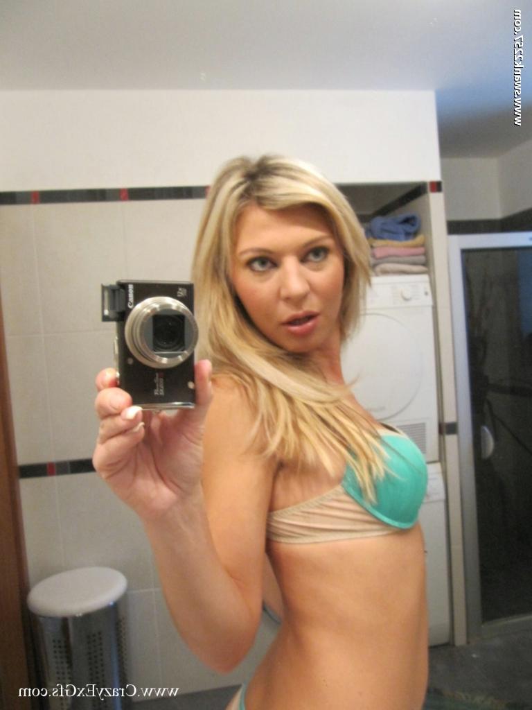 16P Blonde girlfriend with tiny tits Kristi Lust stripping and picturing herself