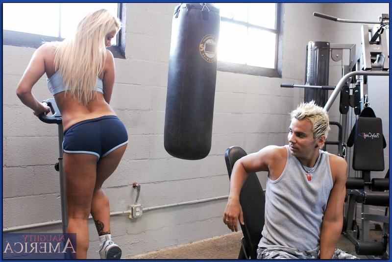 16P Sizzling sport blonde Shyla Stylez enjoys hot anal in the locker room