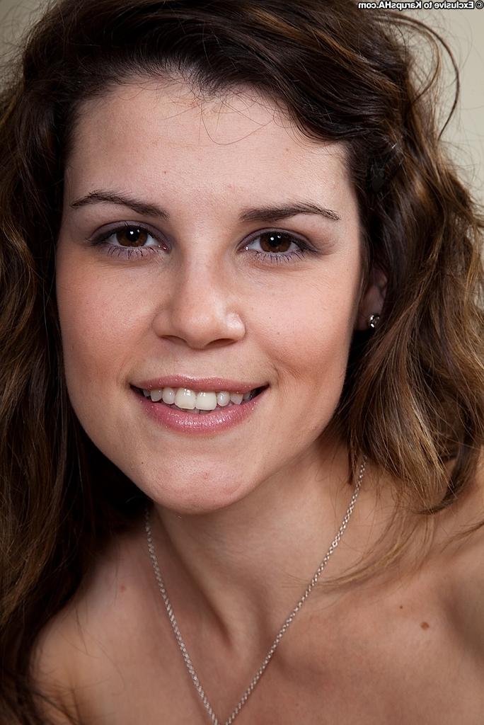 16P Skinny teen with big tits Missy is posing in white panties