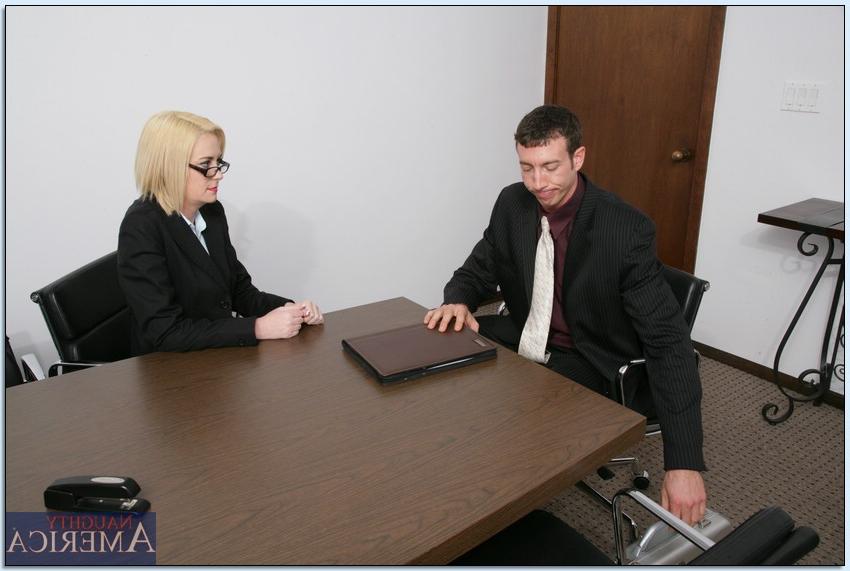 16P Bossy big titted blonde Camryn Cross fucked hard on the office table