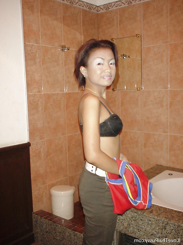 16P Stunning asian teen babe exposing her perky tiny tits and hairy cunt