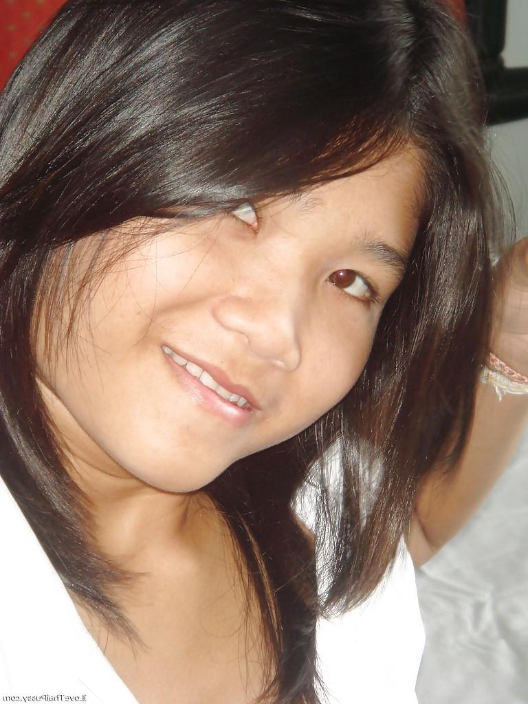 16P Filthy thai babe in white stockings exposing her tiny tits and sweet fanny