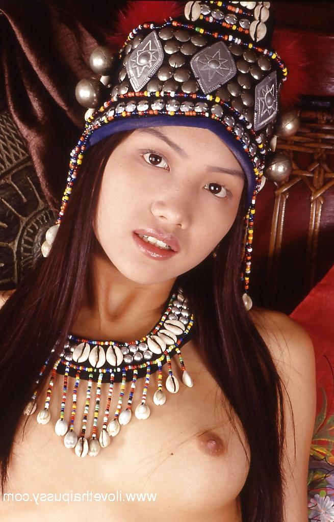 16P Perfect Thai hottie masturbates her hairy swollen cunt and fondles tits