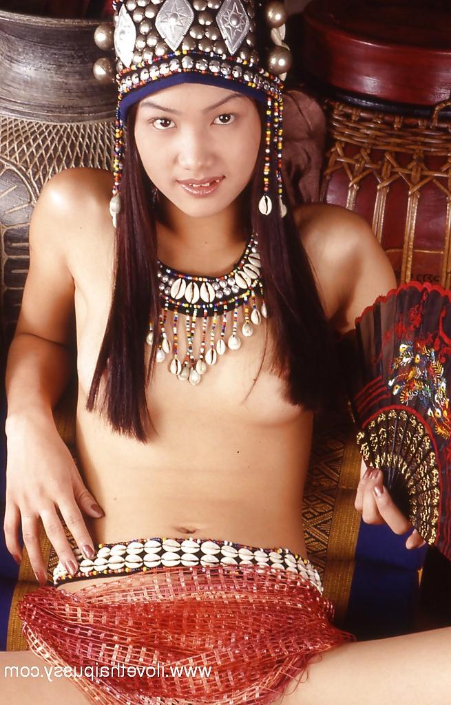 16P Perfect Thai hottie masturbates her hairy swollen cunt and fondles tits