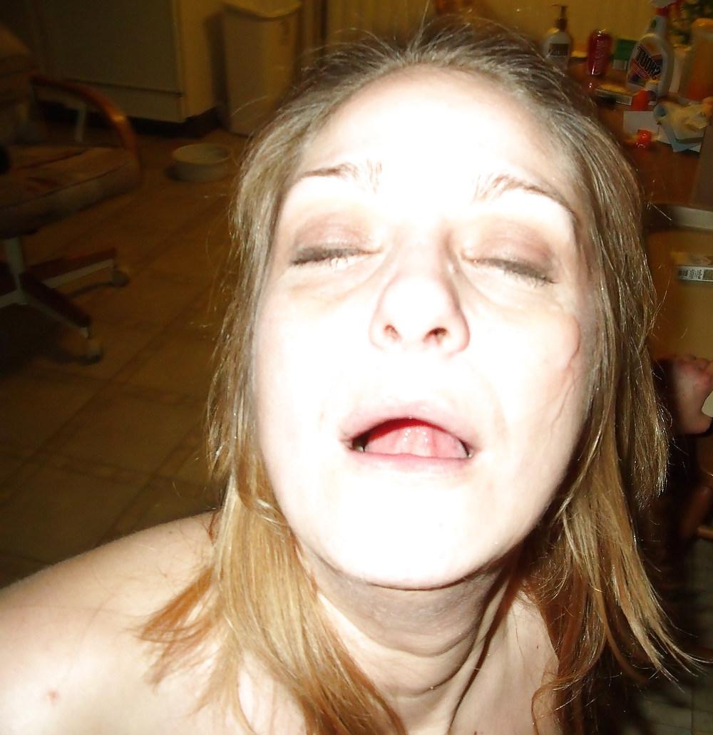 9P I love seeing cum on my wifes face.