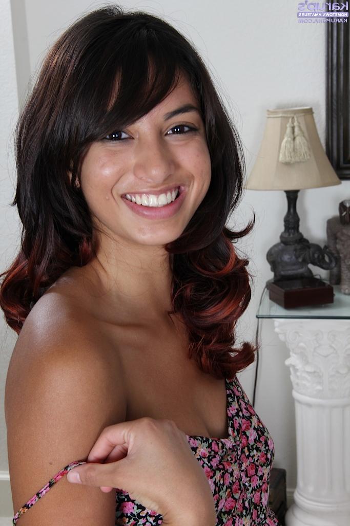 16P Smiley latina amateur getting nude and exposing her inviting gash