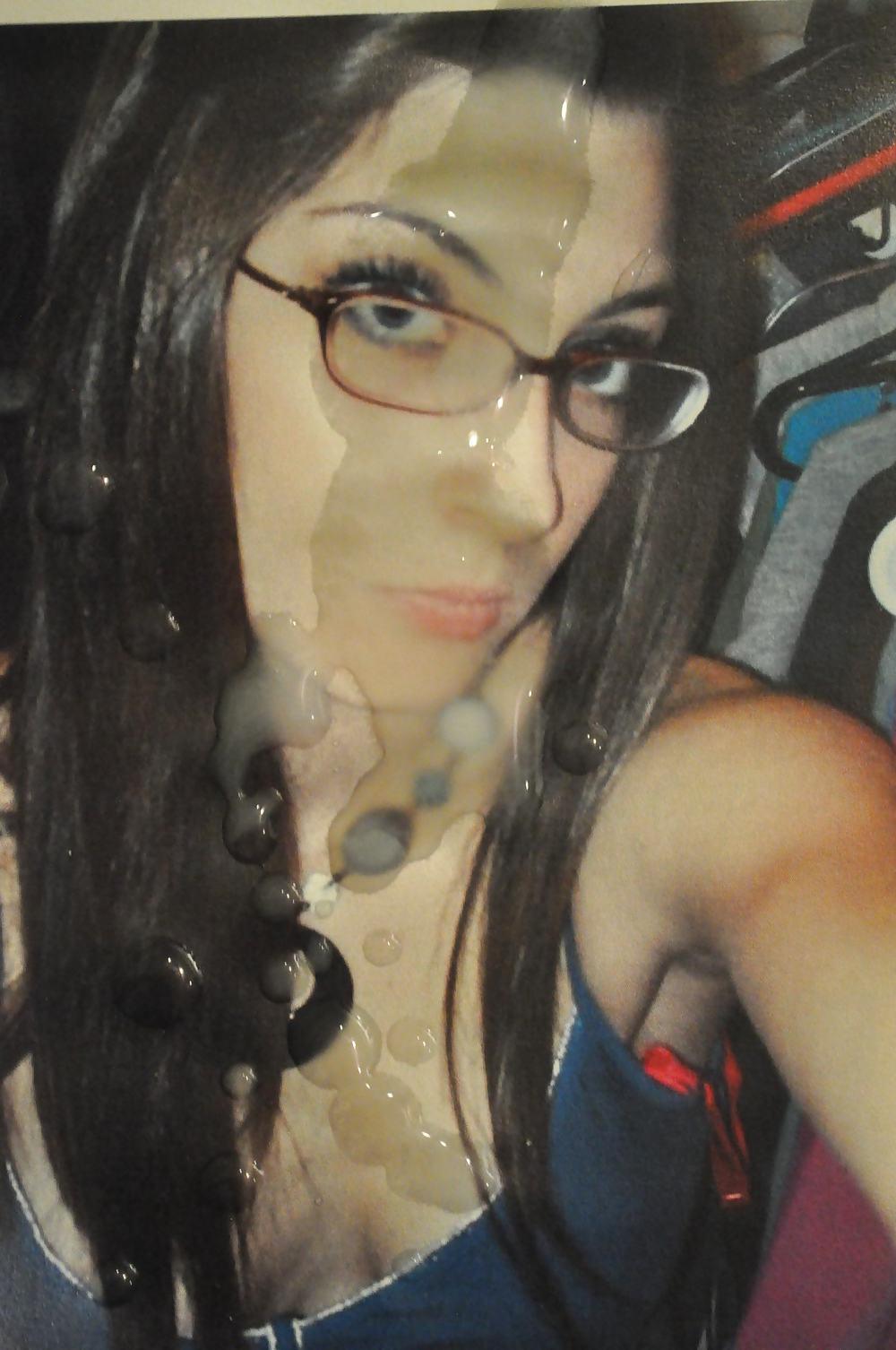 4P Cum on sexy nerd