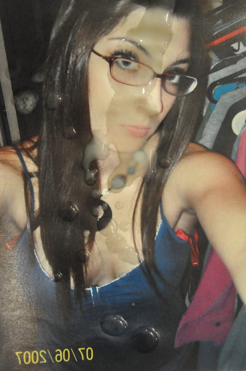 4P Cum on sexy nerd