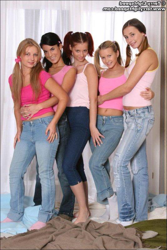 15P Teen girls have naked fun together