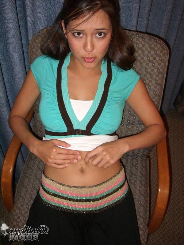15P Pictures of Bailey's Room stripping to her panties