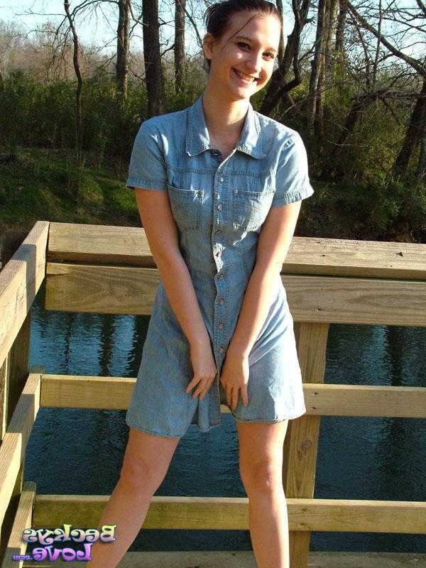 15P Pictures of Becky showing you her bra and panties