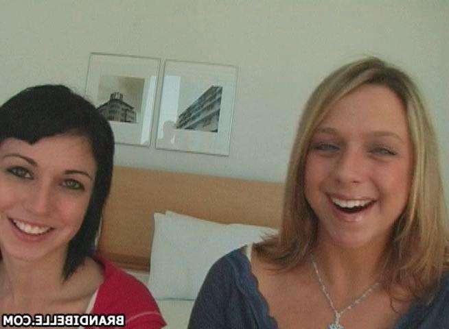 16P Pictures of teen girl Brandi Belle doing naughty things with her tongue