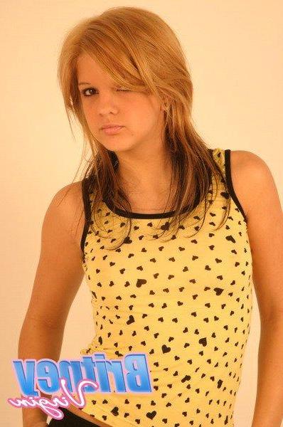 12P Pictures of teen Britney Virgin teasing with her beautiful face