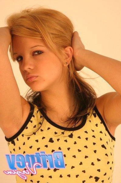 12P Pictures of teen Britney Virgin teasing with her beautiful face