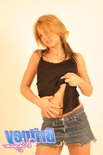 12P Pictures of teen girl Britney Virgin looking hot in the studio