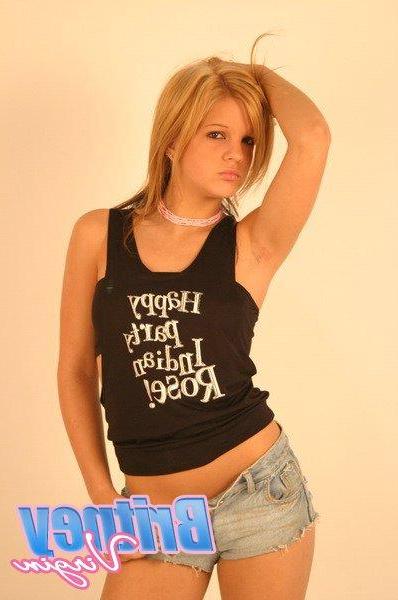 16P Pictures of teen girl Britney Virgin giving you a hot tease