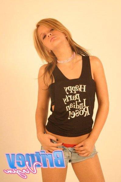 16P Pictures of teen girl Britney Virgin giving you a hot tease