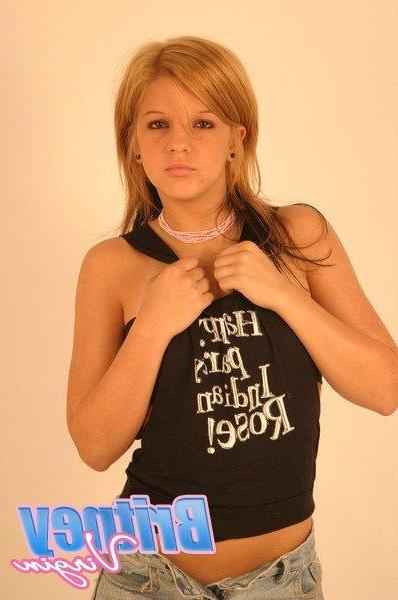 16P Pictures of teen girl Britney Virgin giving you a hot tease