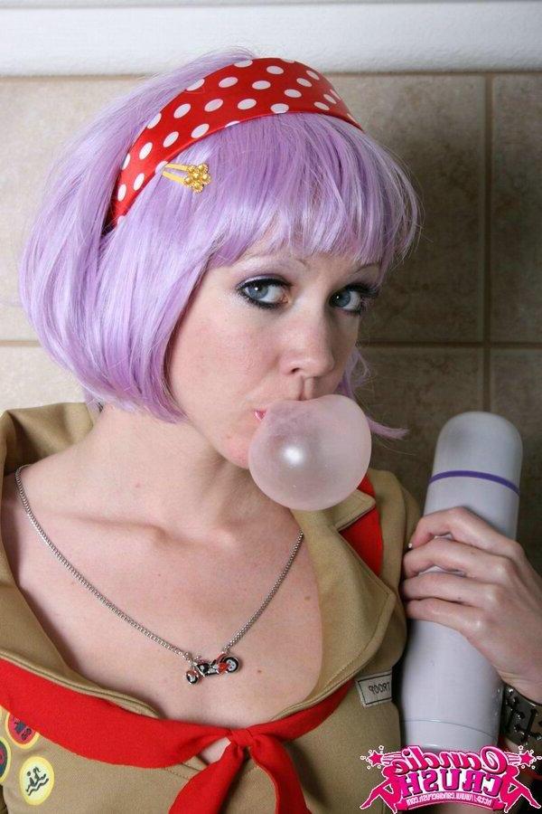15P Pictures of teen model Candie Crush in a girl scouts uniform