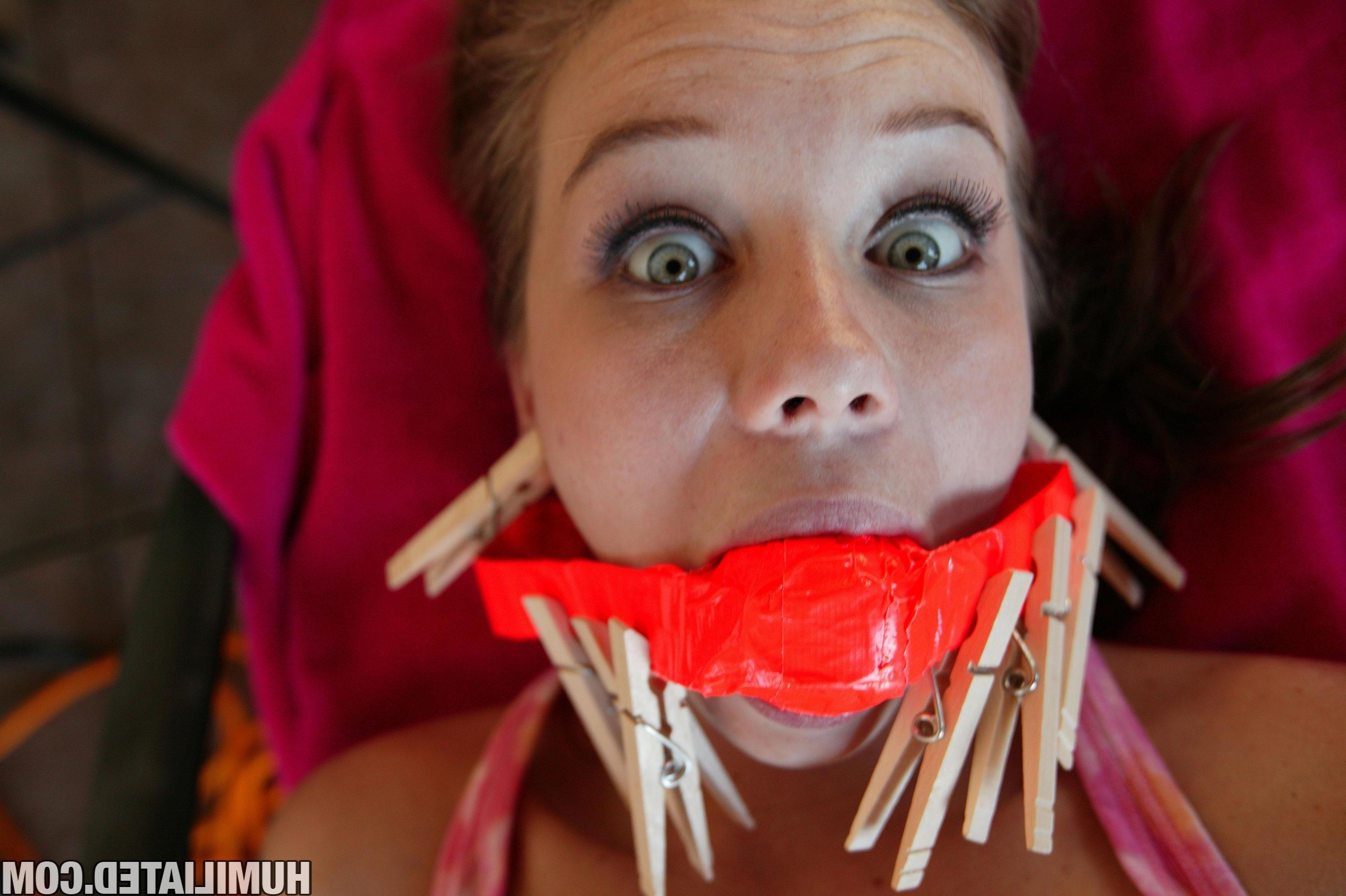 16P Hot redhead slut Capri Anderson gets tied up and fucked up!