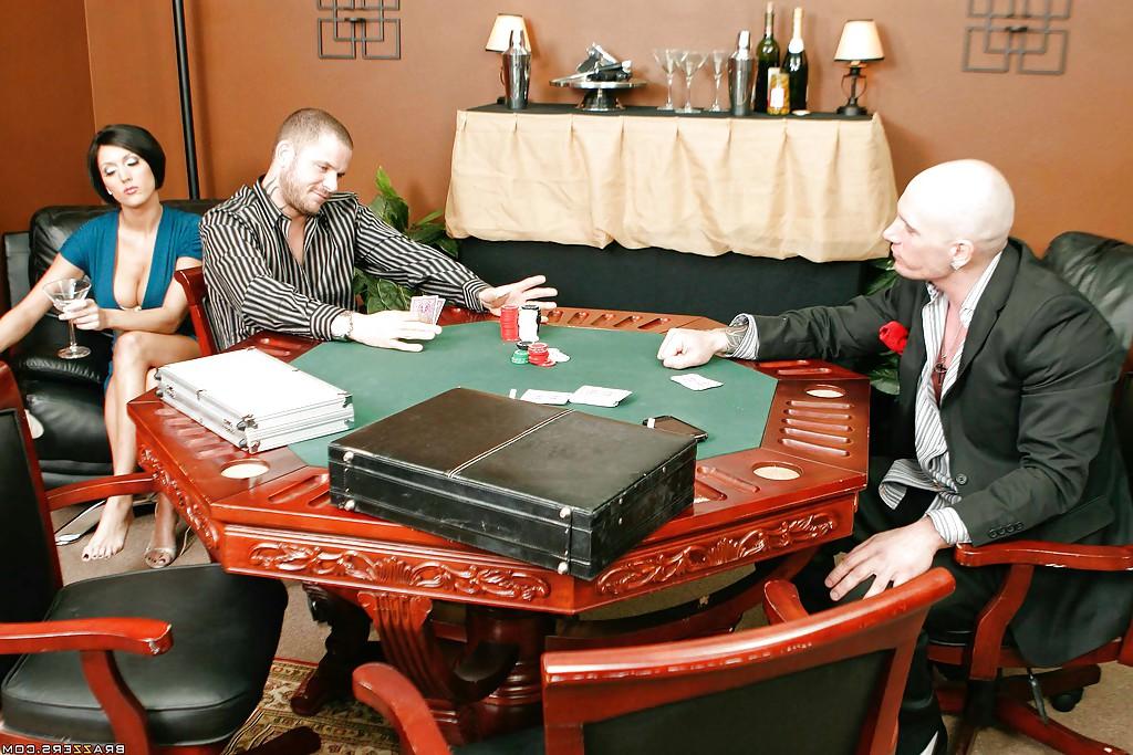 16P Booming MILF with ripe boobs Dylan Ryder fucked on the poker table